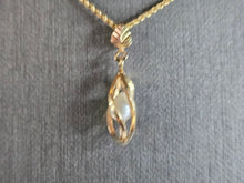 Load image into Gallery viewer, Womens Vintage Estate 14K &amp; 10K Yellow Gold Pearl Necklace Pendant 3.8g E7828