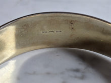Load image into Gallery viewer, Womens Vintage Estate Sterling Silver Gold Tone Cuff Bracelet 32.3g E7829