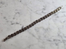 Load image into Gallery viewer, Womens Vintage Estate Sterling Silver Modernist Link Bracelet 13.3g E7830