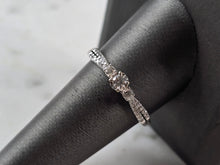 Load image into Gallery viewer, Womens Vintage Estate 10K White Gold Diamond Ring, 2.4g E7840
