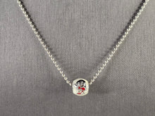 Load image into Gallery viewer, Womens Vintage Estate Sterling Silver Disney Ohana Charm Necklace 10.1g E7843