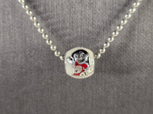 Load image into Gallery viewer, Womens Vintage Estate Sterling Silver Disney Ohana Charm Necklace 10.1g E7843