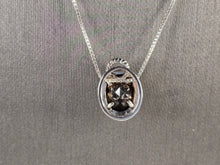 Load image into Gallery viewer, Womens Vintage Estate Sterling Silver Smoky Quartz Pendant Necklace 4.7g E7853