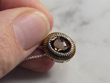 Load image into Gallery viewer, Womens Vintage Estate Sterling Silver Smoky Quartz Pendant Necklace 4.7g E7853