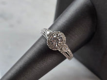 Load image into Gallery viewer, Womens Vintage Estate 14K White Gold Diamond Ring 3.4g E7854