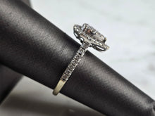 Load image into Gallery viewer, Womens Vintage Estate 14K White Gold Pear Shaped Diamond Ring 3.7g E7855
