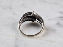Load image into Gallery viewer, Womens Vintage Estate 14K White Gold Diamond Ring 3.2g #E7856