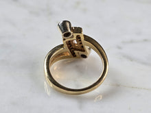 Load image into Gallery viewer, Womens Vintage Estate 14K Yellow Gold Modernist Diamond Ring, 6.8g E7857