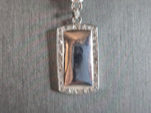 Load image into Gallery viewer, Womens Vintage Estate Sterling Silver Modernist CZ Pendant Necklace 10.1g E7859