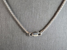 Load image into Gallery viewer, Womens Vintage Estate Sterling Silver Modernist CZ Pendant Necklace 10.1g E7859