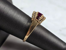 Load image into Gallery viewer, Womens Vintage Estate 14k Yellow Gold Ruby &amp; Diamond Ring 4.6g E7860
