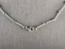 Load image into Gallery viewer, Womens Sterling Silver Modernist CZ Pendant Necklace 11.3g E7861
