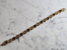 Load image into Gallery viewer, Womens Vintage Estate Sterling Silver Gold Tone Bracelet 18.7g E7865