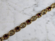 Load image into Gallery viewer, Womens Vintage Estate Sterling Silver Gold Tone Bracelet 18.7g E7865