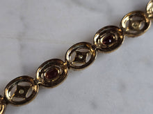 Load image into Gallery viewer, Womens Vintage Estate Sterling Silver Gold Tone Bracelet 18.7g E7865