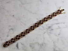 Load image into Gallery viewer, Womens Vintage Estate Sterling Silver Gold Tone Bracelet 27.8g E7866