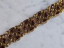 Load image into Gallery viewer, Womens Vintage Estate Sterling Silver Gold Tone Bracelet 27.8g E7866