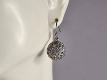 Load image into Gallery viewer, Womens Vintage Estate Sterling Silver Modernist Dangle Earrings 7.3g E7887