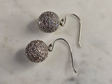 Load image into Gallery viewer, Womens Vintage Estate Sterling Silver Modernist Dangle Earrings 7.3g E7887