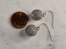 Load image into Gallery viewer, Womens Vintage Estate Sterling Silver Modernist Dangle Earrings 7.3g E7887