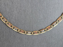 Load image into Gallery viewer, Womens Vintage Estate 14k Mixed Gold Chain Link Necklace 14.3g E7891