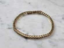 Load image into Gallery viewer, Womens Vintage Estate 14K Yellow Gold Diamond Tennis Bracelet 12.2g E7900