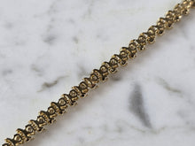 Load image into Gallery viewer, Womens Vintage Estate 14K Yellow Gold Diamond Tennis Bracelet 11.4g E7901