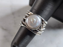 Load image into Gallery viewer, Womens Vintage Estate Sterling Silver Modernist Ring 10.2g E7902