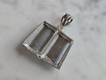 Load image into Gallery viewer, Sterling Silver Religious Holy Bible Pendant 2.7g E7915