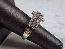 Load image into Gallery viewer, Womens Vintage Estate 10K White Gold Diamond Ring, 6.7g E7918