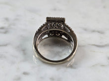 Load image into Gallery viewer, Womens Vintage Estate 10K White Gold Diamond Ring, 6.7g E7918