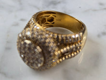 Load image into Gallery viewer, Womens Vintage Estate 10K Yellow Gold Diamond Dadwani Ring 12.4g #E7919
