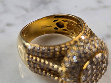 Load image into Gallery viewer, Womens Vintage Estate 10K Yellow Gold Diamond Dadwani Ring 12.4g #E7919