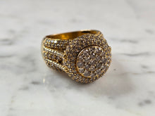 Load image into Gallery viewer, Womens Vintage Estate 10K Yellow Gold Diamond Dadwani Ring 12.4g #E7919