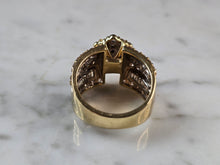 Load image into Gallery viewer, Womens Vintage Estate 10K Yellow Gold Diamond Ring 6.0g #E7920
