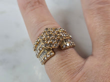 Load image into Gallery viewer, Womens Vintage Estate 10K Yellow Gold Diamond Ring 6.0g #E7920