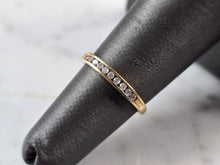 Load image into Gallery viewer, Womens Vintage Estate 10k Yellow Gold Diamond Ring 0.9g #E7921