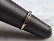 Load image into Gallery viewer, Womens Vintage Estate 10k Yellow Gold Diamond Ring 0.9g #E7921