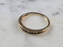 Load image into Gallery viewer, Womens Vintage Estate 10k Yellow Gold Diamond Ring 0.9g #E7921