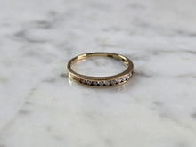 Load image into Gallery viewer, Womens Vintage Estate 10k Yellow Gold Diamond Ring 0.9g #E7921