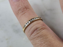 Load image into Gallery viewer, Womens Vintage Estate 10k Yellow Gold Diamond Ring 0.9g #E7921