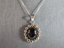 Load image into Gallery viewer, Womens Vintage Estate Sterling Silver Smokey Quartz Pendant Necklace 9.3g E7922