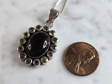 Load image into Gallery viewer, Womens Vintage Estate Sterling Silver Smokey Quartz Pendant Necklace 9.3g E7922