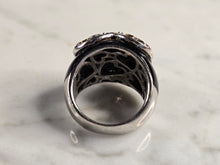 Load image into Gallery viewer, Womens Vintage Estate Sterling Silver Art Deco Style Heart Ring 8.6g E7923