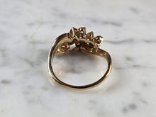 Load image into Gallery viewer, Womens Vintage Estate 14K Gold Diamond Cluster Ring 3.7g  #E7923