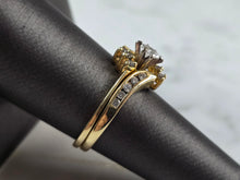 Load image into Gallery viewer, Womens Vintage Estate 14K Gold Diamond Marquise Engagement Ring Set 5.2g E7925