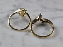 Load image into Gallery viewer, Womens Vintage Estate 14K Gold Diamond Marquise Engagement Ring Set 5.2g E7925