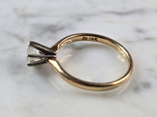 Load image into Gallery viewer, Womens Vintage Estate 14k Gold Diamond Engagement Ring 2.4g #E7928