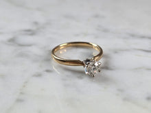 Load image into Gallery viewer, Womens Vintage Estate 14k Gold Diamond Engagement Ring 2.4g #E7928