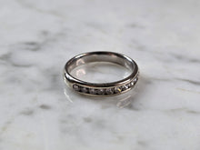 Load image into Gallery viewer, Womens Vintage Estate 14K White Gold Diamond Ring, 3.6g E7933